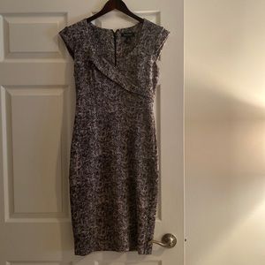 Beautiful black & white dress from White House Black Market. Worn only twice
